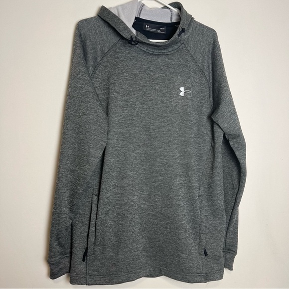 Under Armour Other - Under Armour Pullover Hoodie w/ Zip Pockets - Gray Tech Terry - Men’s L